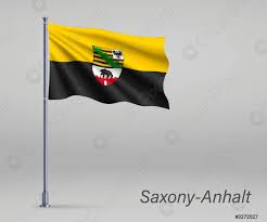 Be the first to rate this product. Flagge Schwenken Von Sachsen Anhalt Land Deutschland Auf Fahnenmast Vorlage Stock Vektorgrafi Crushpixel