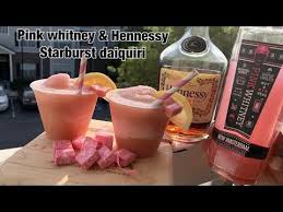 Pink Whitney Hennessy Starburst Daiquiri Youtube Mixed Drinks Alcohol Pretty Alcoholic Drinks Frozen Drinks Alcohol