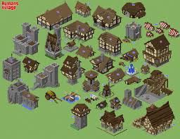 Minecraft medieval stall ideas / download free medieval. Human Village Wip By Spasquini On Deviantart