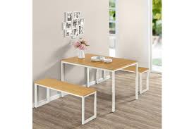 Choosing the right dining room table is the first step in creating a beautiful and functional dining space. Zinus Louis Modern Studio Soho White Dining Table With Two Benches 3 Pieces Dining Table Set Matt Blatt