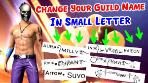 Garena free fire is iso zone among the foremost popular mobile games within the world the instant with i can speak english, spanish & a bit of japanese. How To Change Your Guild Name With Small Letter In Freefire Battleground Ll Gaming Chiranjit Youtube