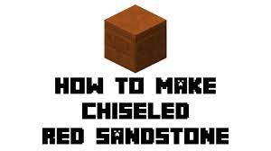 Red sandstone is a solid block in minecraft that has the same properties of regular sandstone, it can be crafted using red sand which can only be found in select biomes. Minecraft Survival How To Make Chiseled Red Sandstone Youtube