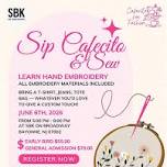 Sip & Sew: Beginner Hand Embroidery Workshop