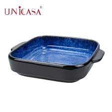 Christopher stuart montezuma rimmed soup bowl stoneware y2240 dinnerware. Unicasa Ceramic Blue Black Square Baker Stoneware Baking Dish Tray Buy Stoneware Baking Dishes Square Baking Pan Tray Baking Tray Ceramic Product On Alibaba Com