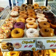 People talk about bagels with cream cheese, bagels and burrito bar and cinnamon crunch bagel. D N S Donuts