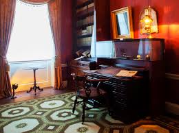 The charles study chair is designed to mirror your spine, and the slight s shape supports your back comfortably, so you can work easy, all day (or night) long.the cushioned seat and back are comfortable and low maintenance assembly: A Closer Look At Charles Dickens Desk Chair And Personal Objects Museum Crush