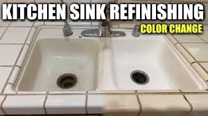 Great for surfaces subject to severe & frequent washing including fiberglass, porcelain, glazed ceramic tile, countertop. How To Repair And Refinish Your Kitchen Sink Kitchen Sink Reglazing For 195 Dp Tubs Youtube
