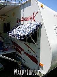 Wow A Fully Adjustable Removable Camper Awning From Pvc Amazing Diy Tutorial By Wacky Pup Camper Awnings Diy Awning Diy Camper