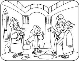 Kids Bible Stories Sunday School Coloring Pages Jesus In The Temple Bible Crafts