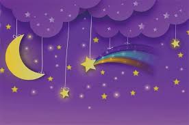 Amazon Com Lfeey 10x7ft Baby Dream Purple Background Kids Good Night Wallpaper Baby Shower Moon Twinkle Twinkle Little Star Gender Reveal Backdrop Sleepover Pajama Party Photography Studio Props Camera Photo