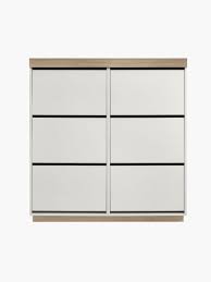 Bennis shoe cabinet (dark walnut finish, 18 pair capacity) net quantity: Buy Cuppa Wooden Shoe Cabinet Online Australia