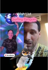 I loved my surfing penguin 😍 Thank you, Aron Bates! @Aron Bates  #tiktoklive #livehighlights #livegift #surfingpenguin