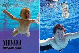 I'm not posting the picture of the iconic nirvana nevermind album cover here but if you google it, you'll see it's a picture. Nirvana Nevermind Album Cover Baby Then And Now