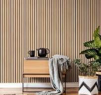 Panneaux muraux acoustiques en bois de noyer et de chêne naturel offrant un  meilleur rapport qualité-prix