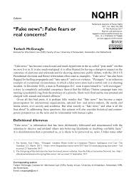 The act focuses on statements of fact, defined as 'statements, which a reasonable person seeing, hearing or otherwise perceiving them would consider as representations of fact' (sso, 2019). Pdf Fake News False Fears Or Real Concerns
