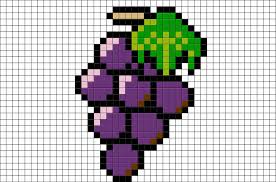 Grapes Pixel Art Pixel Art Pixel Art Food Pixel Drawing