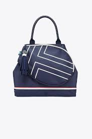 Our women's designer sale at the tory burch online outlet covers discounted designer handbags, clothing, shoes & accessories. Tory Sport Tory Burch Canvas Tennis Tote In Blue Lyst
