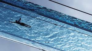 Here the idea building this swimming pool is also simple and smart! Transparent Sky Pool Provides A Swim Like No Other Between London Towers