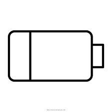 The image is png format with a clean transparent background. Low Battery Coloring Page Ultra Coloring Pages