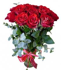 Comanda buchete de flori cu livrare in bucuresti. Buchet Flori Trandafiri Grena Eucalipt