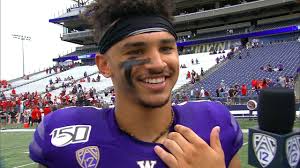 Washington WR Aaron Fuller breaks down 1-handed catch, QB Jacob Eason's  debut