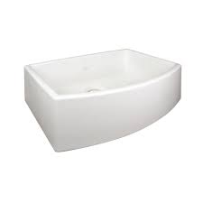 Buy bathroom bowl sink and get the best deals at the lowest prices on ebay! Rohl Lancaster Farmhouse Apron Front Rounded Fireclay 30 In Single Bowl Kitchen Sink In White Rc3021wh The Home Depot