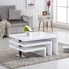 Design Coffee Table Rotating In White High Gloss With 3 Tops Furniture In Fashion Living Room Furniture Sale Center Table Living Room Coffee Table Design Modern