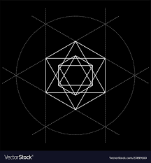 Sacred Geometry David Star Royalty Free Vector Image