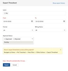 Export Timesheets Online Help Zoho Projects