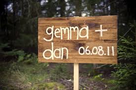 If you're looking for a way to make your wedding decorations and signage feel unique, play with shapes. How To Make Wooden Wedding Signs The Sweetest Digs