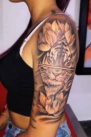 Tiger Tattoos For Women Tiger Tattoo Sleeve Half Sleeve Tattoo Tattoos For Women Half Sleeve