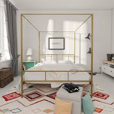 With scrollwork details on the four bedposts, the headboard and the footboard, the jenny lind has a very delicate aesthetic that allows you to show your personality in your décor. Novogratz Marion Canopy Bed Reviews Wayfair