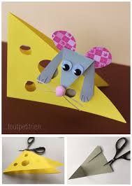 Petite Souris Bricolee Avec Nos Chutes De Papiers Cartonnes Bricolage Enfant Www Toutpetitrien Ch Brico Preschool Crafts Animal Crafts For Kids Paper Crafts