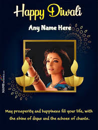 Create online photo collages for free. Happy Diwali Wishes With Photo Frame And Name Edit Online Free