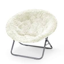 Urban Shop Oversized Mongolian Saucer Chair White Moon Chair Urban Shop Saucer Chairs