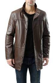 Bgsd Men S Chad New Zealand Lambskin Leather Car Coat Size Large Brown Leather Jacket Outfit Men Brown Leather Jacket Men Leather Jacket Men