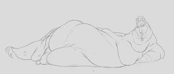 2500494 - suggestive, discord, solo, bedroom eyes, butt, belly, fat, large  butt, lying down, thighs, obese, draconequus, big belly, impossibly large  belly, huge butt, thunder thighs, morbidly obese, impossibly large butt,  chubby