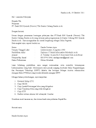 Contoh surat lamaran bina magang bni. Surat Lamaran Kerja Bni Pdf