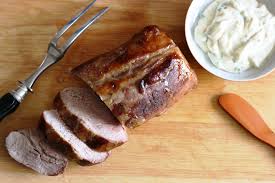When oil is hot, add pork and cook for 2 minutes on each side. Roasted Pork Tenderloin With Mustard Sauce And A Double Book Giveaway Pickles And Tea