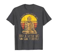 Amazon Com I M Mostly Peace Love And Light And A Little Yoga T Shirt Clothing