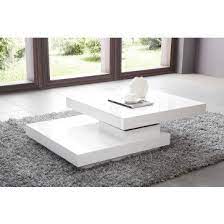 table basse carree a plateau pivotant design blanc laque table basse design table basse table basse noire