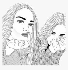 Imagens engraçadas, lindas ilustrações, desenhos para crianças. Friends Tumblr Outlines Girls Chicas Desenhos Tumblr Para Colorir De Melhores Amigas Hd Png Download Transparent Png Image Pngitem