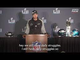 Sportspulse Nick Foles Among The Unlikeliest Of Super Bowl Heroes Gave His Thoughts On How Failure Has He Inspirational Words Word Of Advice Social Thinking