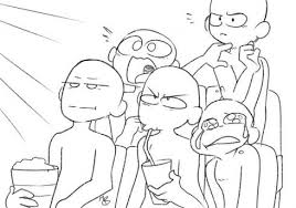 Draw The Squad Cinema By Ariakey Drinks Drinks Drawing In 2020 Funny Drawings Drawings Of Friends Drawing Meme