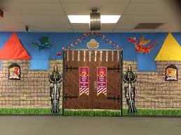 Brighten up every classroom with teaching decorations that also educate. Our Front Entrance To Our Sir Reads A Lot Bookfair Castle Theme Classroom Scholastic Book Fair Medieval Decor