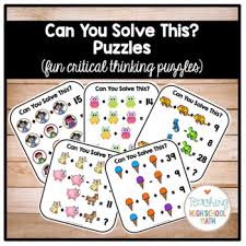 Math puzzles, get students thinking. Critical Thinking Puzzles Worksheets Teaching Resources Tpt