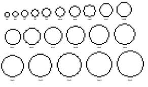 Adjusted the max height of the tool to be relative to the size of the window. Pixel Art Circle Chart 35 Images Circle Pixel Pixel Circle Stock Illustrations Minecraft Circle Chart 02 Minecraft Circles Minecraft Circle Pixel Chart