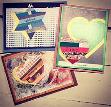 Greeting Cards Made From Recycled Materials Scrap Papers Paint Samples Magazine Cutouts Old Books Recycled Food Lids Crafts Winter Crafts Paint Samples