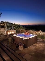 Hot Tub Near Contemporary Fireplace Hot Tub Patio Hot Tub Landscaping Hot Tub Designs