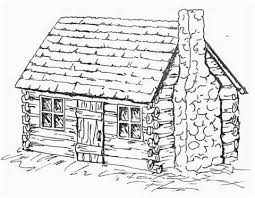 Free Coloring Pages Of Log Cabins Cabin Art House Colouring Pages Coloring Pages
